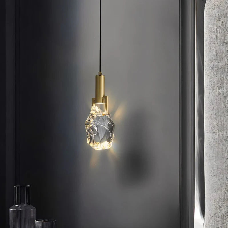Elegant Glowing Crystal Pendant